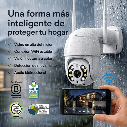 CÁMARA WIFI 360 PARA EXTERIONES Y INTERIORES