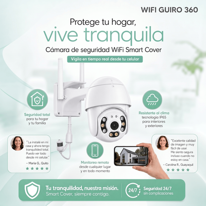 CÁMARA WIFI 360 PARA EXTERIONES Y INTERIORES