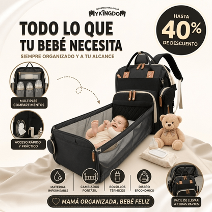 MOCHILA PAÑALERA MULTIFUNCIONAL