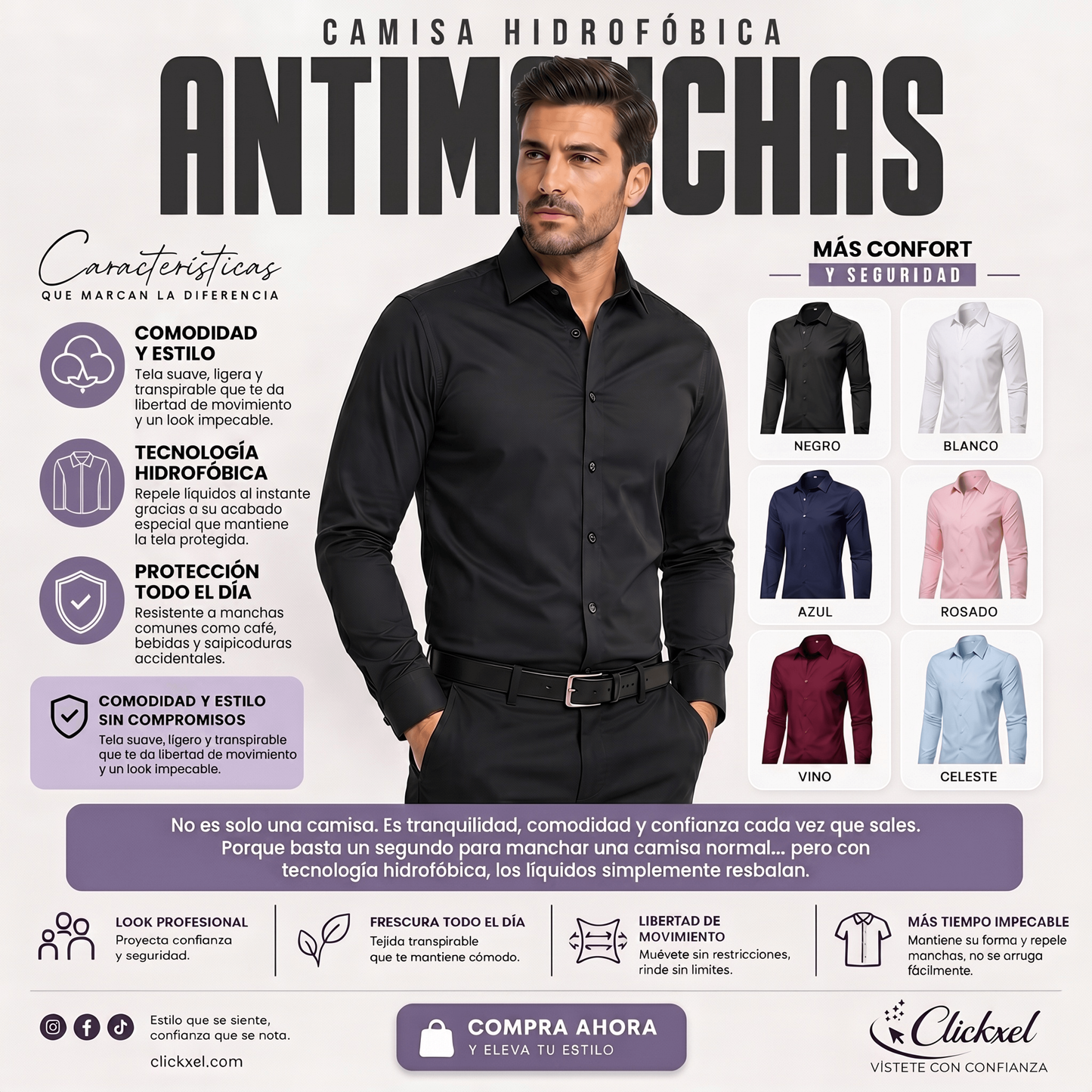 CAMISA HIDROFÓBICA